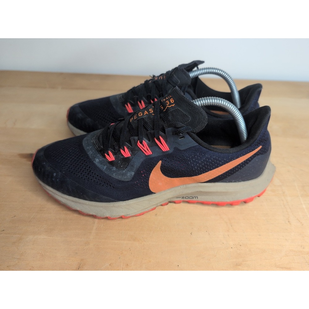 Nike Air Zoom Pegasus 36 Trail Obsidian Crimson Blue Shoes 8.5 AR5677-403